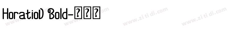 HoratioD Bold字体转换